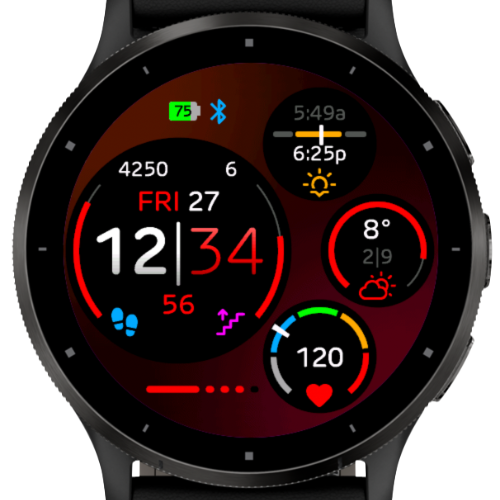 Time + 3 Dials, Left